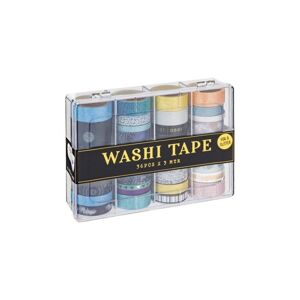Washi pásky - sada 36 x 3 m / tmavé tóny