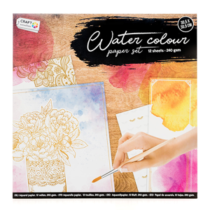Blok papierov Craft Sensations pre akvarelové farby - 12 listov