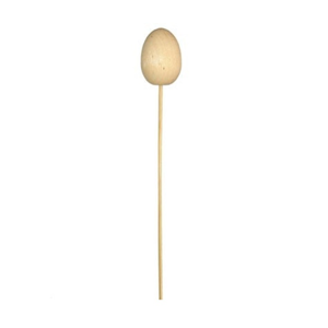 Drevené zapichovacie vajíčko na špajli malé / 3,8 cm