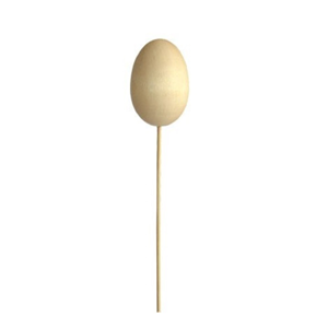 Drevené zapichovacie vajíčko na špajli stredné / 5,8 cm