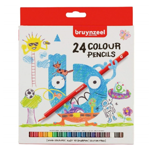 Farebné ceruzky pre deti Bruynzeel Holland / 24 ks