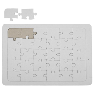 Puzzle z paper maché na dotvorenie 10 ks - A4