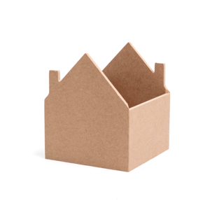 Úložný box v tvare domčeka z MDF dosky - 23 x 20 x 20 cm